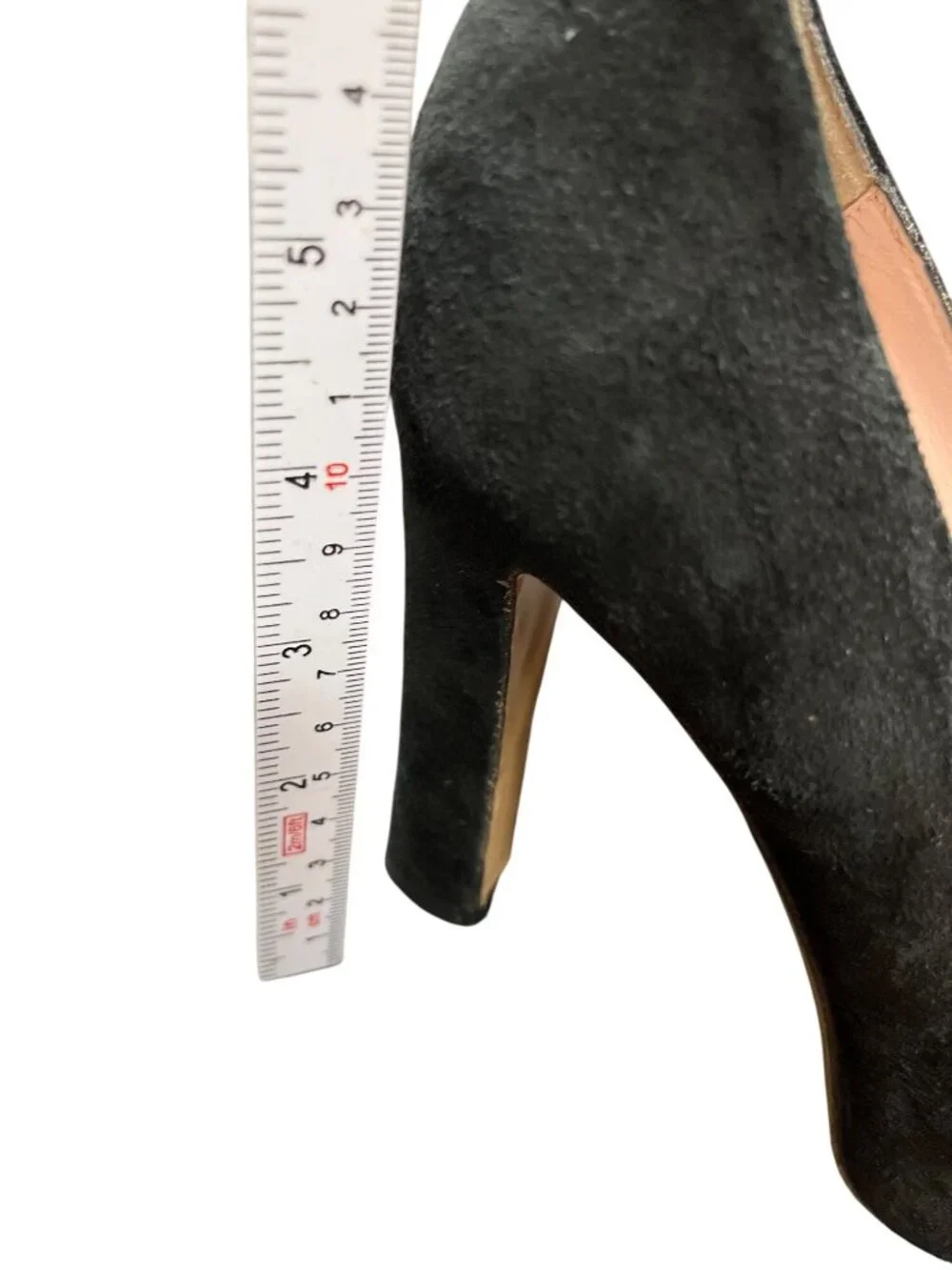 Kate Spade wms Italy made black leather suede 4.5